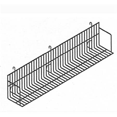 Made4Mattress 48 in Video Shelf for Gridwall  Slatwall White MA1105526